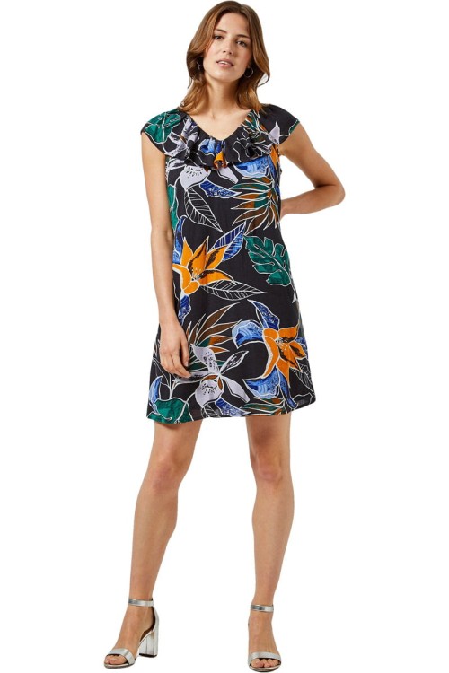 dorothy-perkins-czarna-sukienka-w-wielokolorowe-kwiaty-modelka-przod.jpg