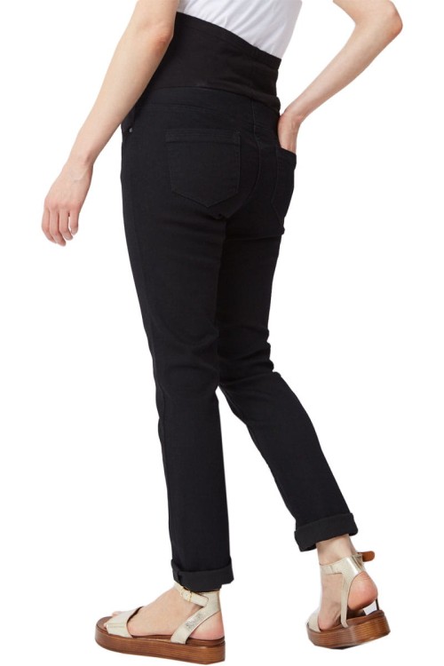 george-czarne-ciazowe-spodnie-jeansy-modelka-tyl.jpg