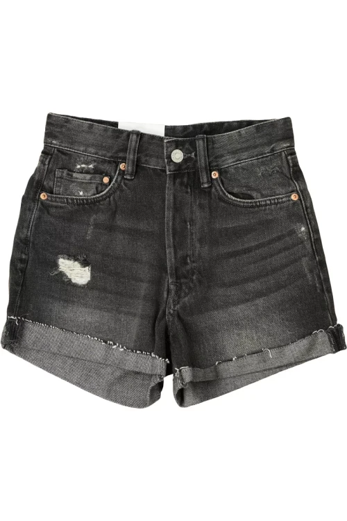 h&amp;m-krotkie-grafitowe-spodenki-z-dziurami-hogh-waist-shorts-glowne.webp