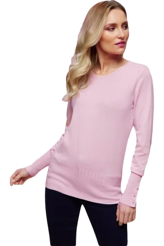 dorothy-perkins-liliowy--sweter-perelki-na-rekawach-modelka-przod.webp