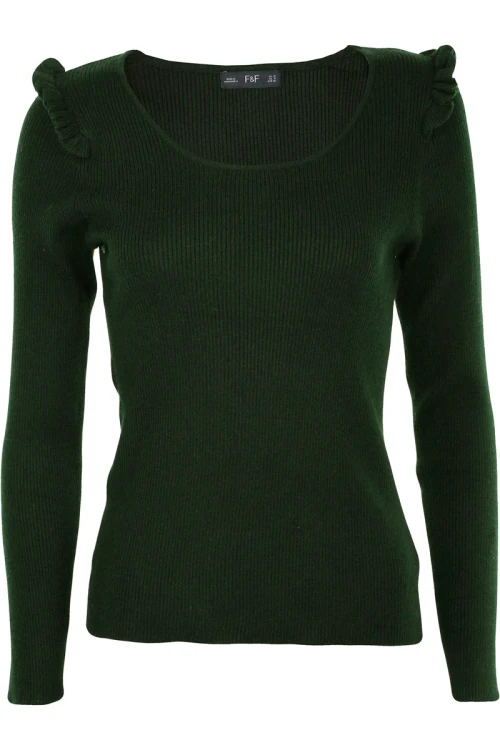 f&amp;f-oliwkowy-sweter-z-falbanka-z-prazkowanej-dzianiny-glowne2.webp
