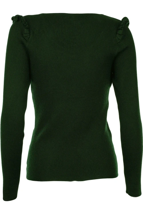 f&amp;f-oliwkowy-sweter-z-falbanka-z-prazkowanej-dzianiny-tyl4.webp