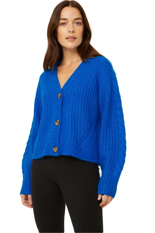 george-kobaltowy-cieply-sweter-kardigan-warkocze-modelka-przod.webp