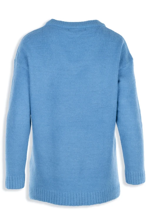 Nutmeg-niebieski-damski-sweter-v-neck-tyl.webp