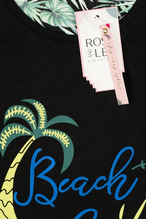 Rose-and-Lee-damska-dwuczesciowa-pizama-palmy-zblizenie.webp