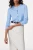 M&amp;S-jasnoniebieski-sweter-kardigan-brazowy-guzik-modelka-przod.webp