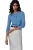 M&amp;S-szaroniebieski-sweter-kardigan-brazowy-guzik-modelka-przod.webp