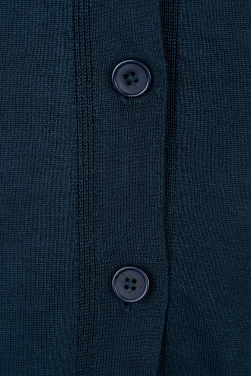 M&amp;Co-granatowy-sweter-kardigan-v-neck-zblizenie2.webp