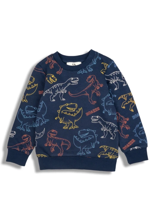 C&amp;A-granatowa-dziecieca-bluza-w-wielokolorowe-dinozaury-glowne.webp