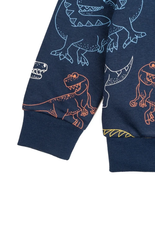 C&amp;A-granatowa-dziecieca-bluza-w-wielokolorowe-dinozaury-zblizenie3.webp