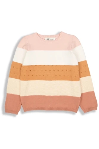 H&amp;M-dzieciecy-wielokolorowy-sweter-w-paski-glowne.webp
