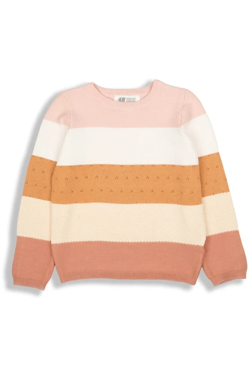 H&amp;M-dzieciecy-wielokolorowy-sweter-w-paski-glowne.webp