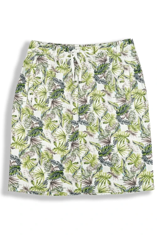 Peacocks-biala-lniana-spodniczka-mini-wzorzysta-liscie-len-glowne.webp