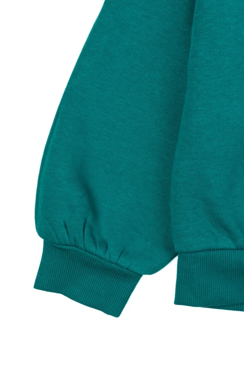M&S-dziecieca-szmaragdowa-bluza-z-nadrukiem-new-york-zblizenie2.webp