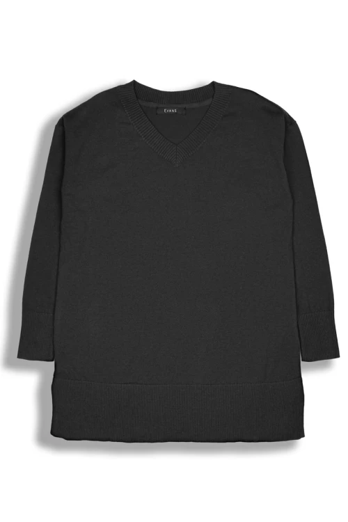 Evans-czarny-sweter-v-neck-plus-size-glowne.webp