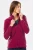 Decathlon-quechua-bordowa-damska-bluza-polarowa-na-zamek-modelka-przod2.webp