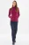 Decathlon-quechua-bordowa-damska-bluza-polarowa-na-zamek-modelka-przod3.webp