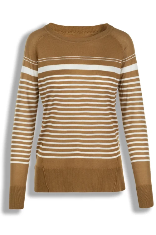 Next-brazowy-sweter-w-biale-pasy-glowne.webp
