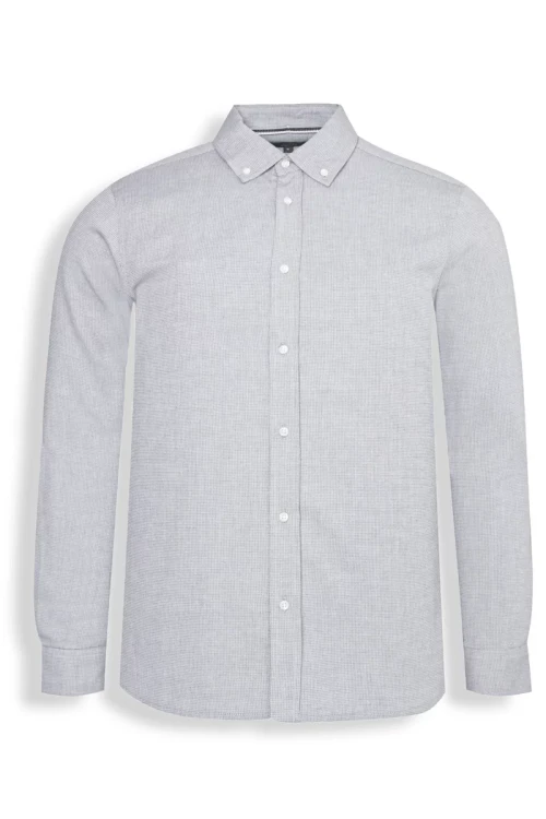 George-meska-bawelniana-szara-koszula-regular-fit-kratka-glowne.webp