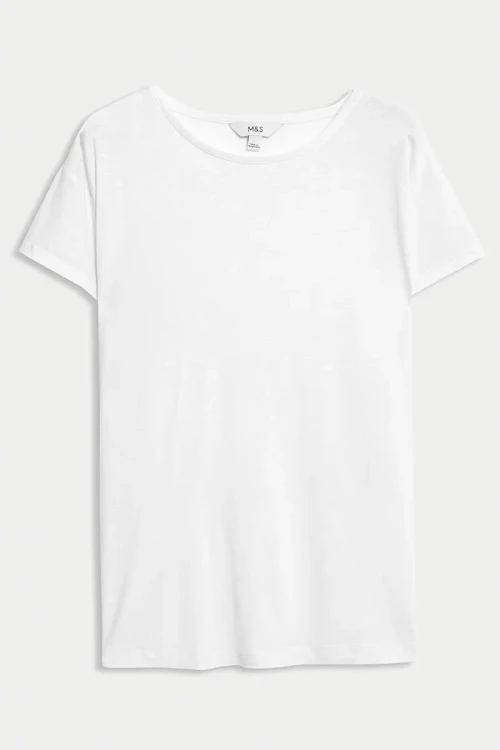 M&S-biala-lniana-bluzka-t-shirt-modal-glowne.webp