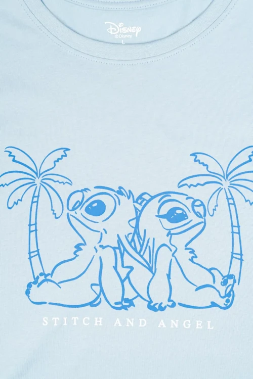 Disney-blekitna-pizama-koszula-nocna-Stich-Angel-zblizenie.webp