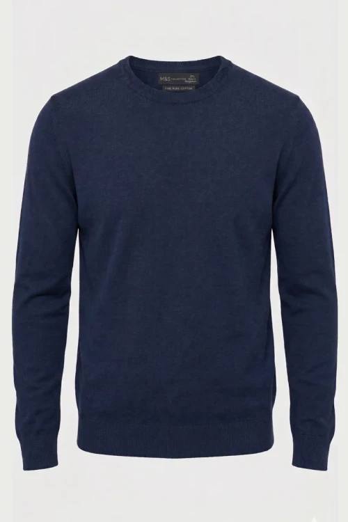 M&S-meski-granatowy-sweter-czysta-bawelna-glowne.webp