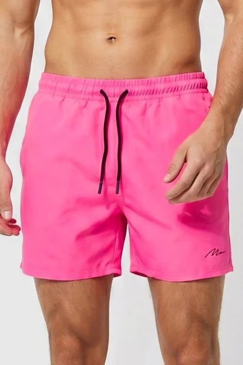 Boohoo-meskie-rozowe-spodenki-do-plywania-plazowe-model-glowne.webp