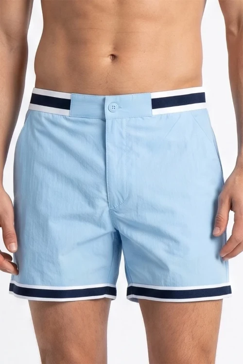 Boohoo-meskie-spodenki-blekitne-kapielowe-plazowe-model-glowne.webp