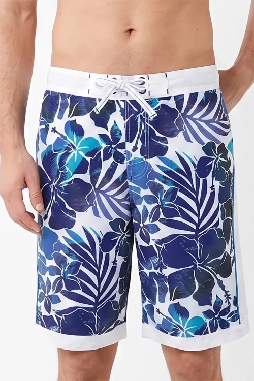 Peacocks-meskie-spodenki-kapielowe-plazowe-Hawaje-model-glowne.webp
