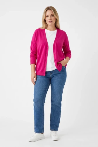 M&Co-fuksja-sweter-kardigan-modelka-przod.webp